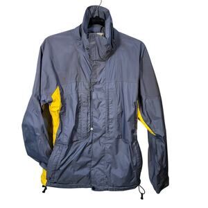 VTG Burton YAK AK Technical Snowboard Jacket Mens M Gray Yellow Vented 2000s Y2K